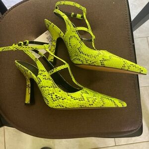 Green snake shoes